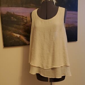 Umgee Cream Layered Tank Top